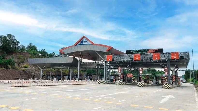 Trạm thu phí Km93+160, Quốc lộ 1 thuộc Dự án cao tốc Bắc Giang-Lạng Sơn. (Ảnh: Vietnam+)