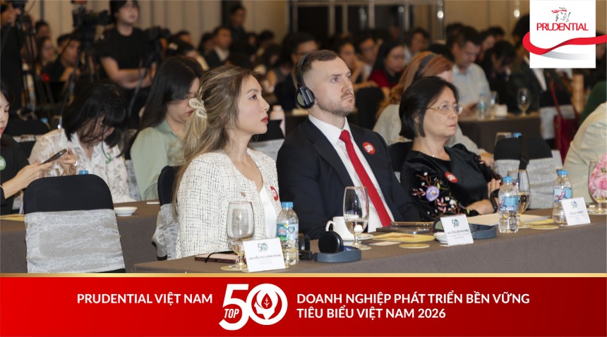 Bà Nguyễn Liên Phương, Phó Tổng Giám đốc Tuân thủ và Rủi ro Prudential Việt Nam tại Hội nghị Thượng đỉnh “Cuộc Đại Chuyển đổi 3P”
