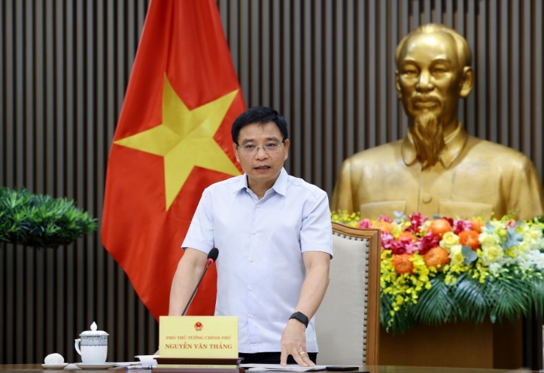 Phó Thủ tướng Nguyễn Văn Thắng chủ trì cuộc họp - Ảnh: VGP