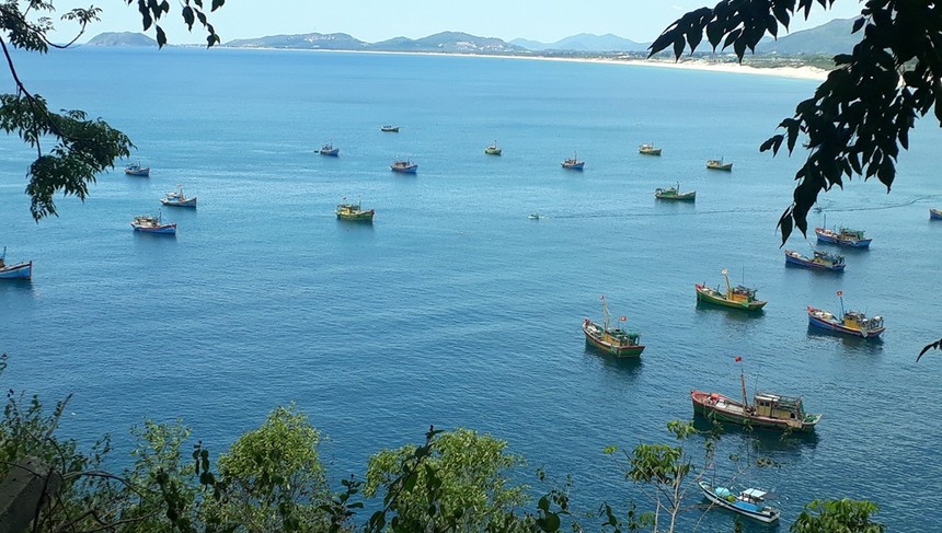 Dự án Khu du lịch sinh thái Bãi Nồm được triển khai tại xã Xuân Cảnh. Ảnh Hoàng Anh