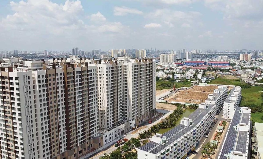 Dự án chung cư nhà ở xã hội của Công Ty TNHH TM XD Lê Thành (Ảnh: PV)
