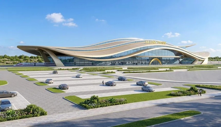 Phối cảnh ga Hạ Long Xanh. 