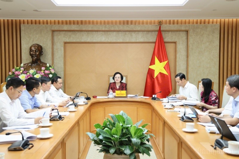 Phó Thủ tướng Phạm Thị Thanh Trà chủ trì cuộc họp - Ảnh: VGP.