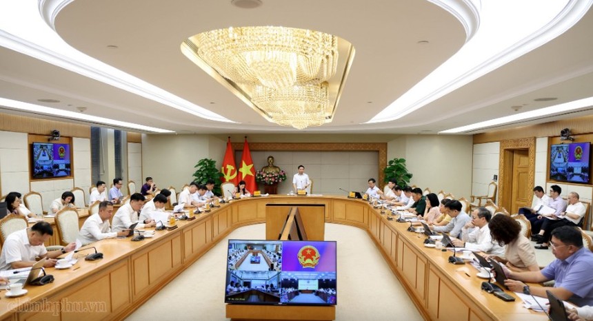 Phó Thủ tướng Nguyễn Văn Thắng chủ trì cuộc họp của Hội đồng điều hành Trung tâm Tài chính Quốc tế - Ảnh: chinhphu.vn