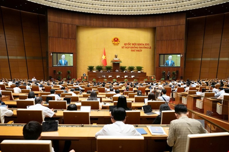 Phiên họp sáng 21/8 của Quốc hội.