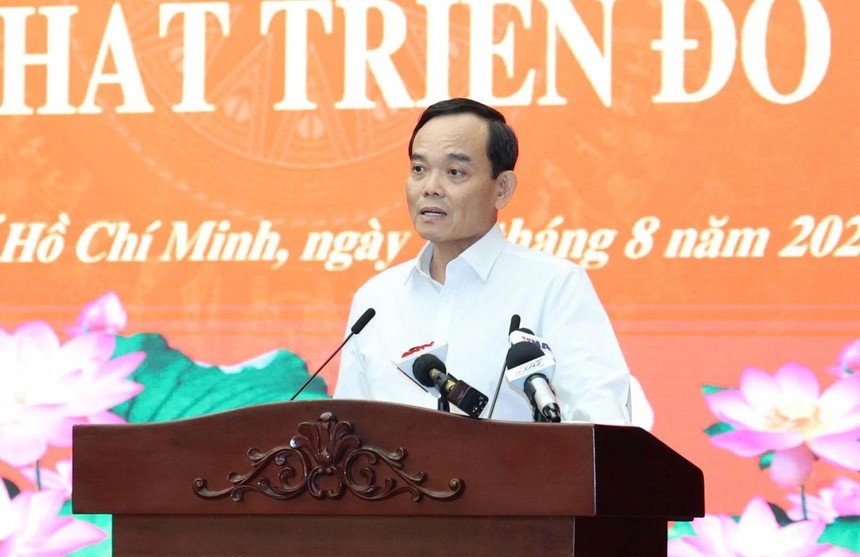 Bí thư Thành ủy TP.HCM Trần Lưu Quang phát biểu chỉ đạo tại Hội nghị. Ảnh: TT. 