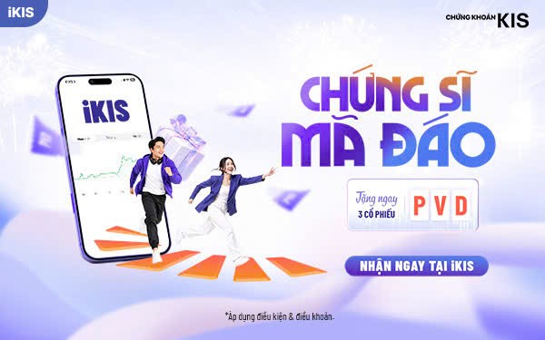 KIS tặng 3 cổ phiếu cho khách hàng mở mới tiểu khoản ký quỹ