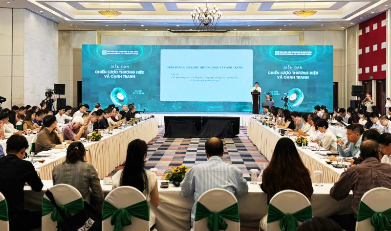 Quang cảnh Diễn đàn Chiến lược thương hiệu và Cạnh tranh, do Viện chiến lược Thương hiệu và Cạnh tranh (BCSI) tổ chức sáng 23/9/2026. Ảnh: Hồng Hạnh.