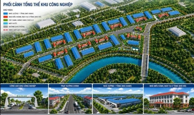 Phối cảnh tổng thể KCN Hoành Sơn