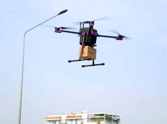 Bay thử nghiệm máy bay không người lái giao hàng ở TP.HCM.