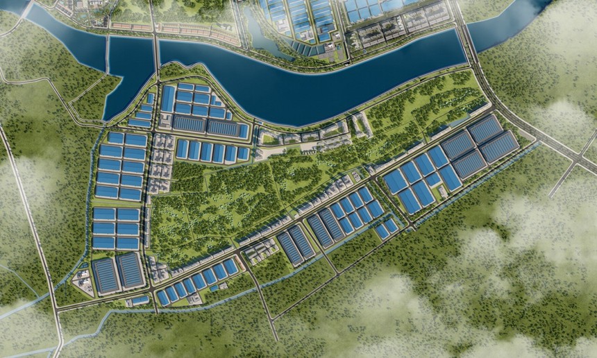 Phối cảnh khu công nghiệp Liên Hà Thái - Phân khu Nam.