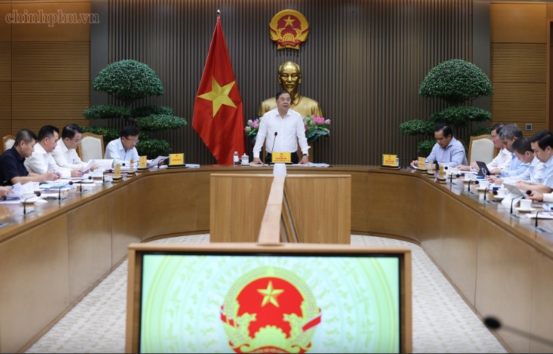Phó Thủ tướng Thường trực Phạm Gia Túc chủ trì họp về tháo gỡ vướng mắc thanh toán một số dự án BT tại Khu đô thị mới Thủ Thiêm (TPHCM) - Ảnh: chinhphu.vn.