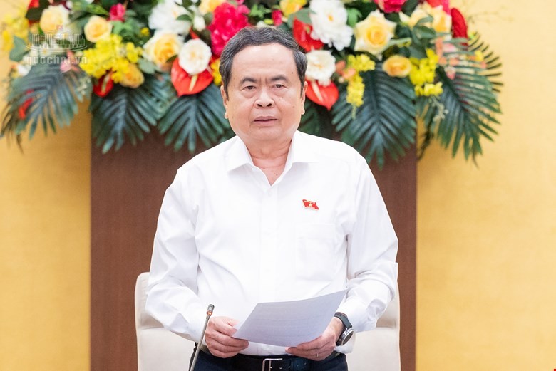 Chủ tịch Quốc hội Trần Thanh Mẫn phát biểu bế mạc - Ảnh: QH. 