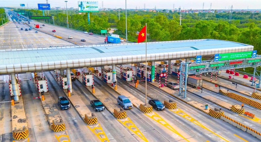 Một đoạn cao tốc Hà Nội - Hải Phòng (ảnh: VIDIFI).