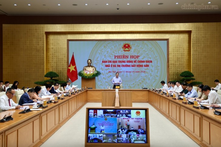 Phó Thủ tướng Thường trực Chính phủ Phạm Gia Túc chủ trì phiên họp thứ nhất của Ban Chỉ đạo Trung ương về chính sách nhà ở và thị trường bất động sản - Ảnh: chinhphu.vn