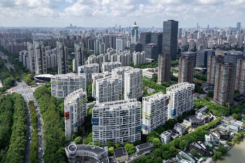 Một dự án tái thiết đô thị của Thượng Hải, tập trung nâng cấp hạ tầng, cải thiện điều kiện sống và không gian công cộng. Ảnh: VCG