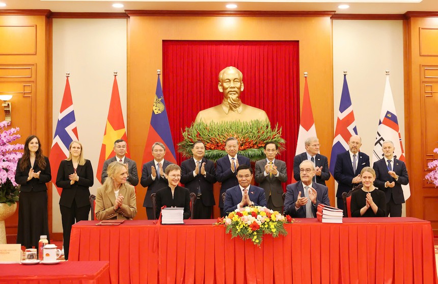Việt Nam và khu vực EFTA chính thức ký kết FTA song phương.