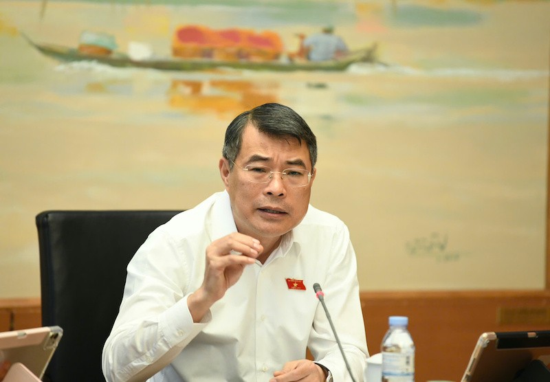 Thủ tướng Lê Minh Hưng phát biểu tại tổ - Ảnh Như Ý. 