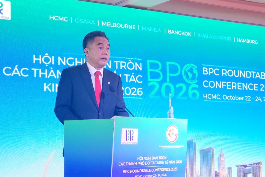 Ông Nguyễn Lộc Hà, Phó chủ tịch Thường trực UBND TP.HCM phát biểu. (Ảnh: Hải Phong)
