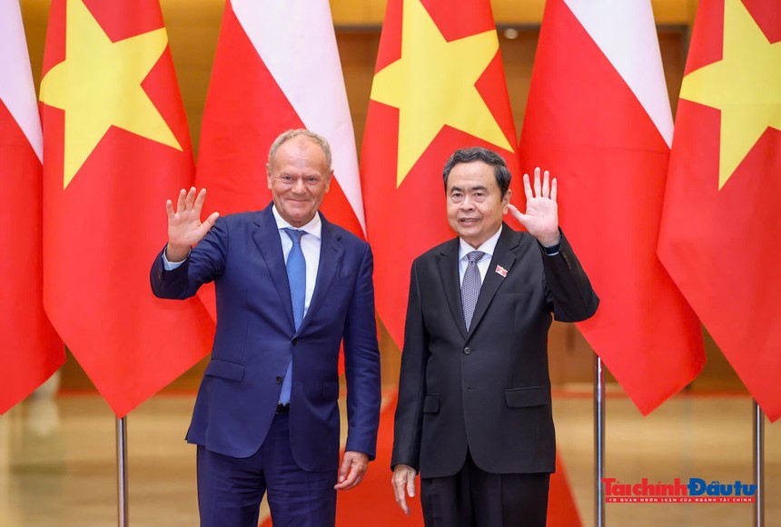 Chủ tịch Quốc hội Trần Thanh Mẫn đã hội kiến Thủ tướng Ba Lan Donald Tusk.