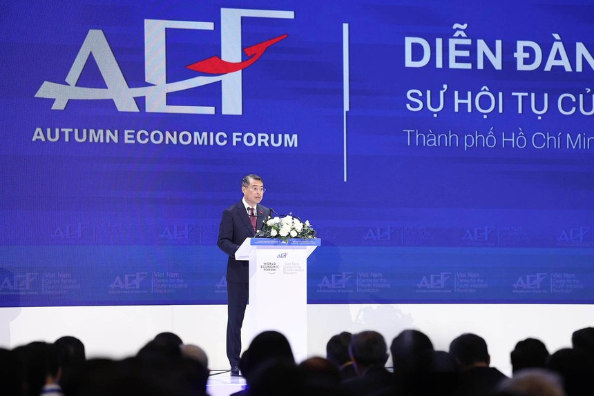 Thủ tướng Chính phủ Lê Minh Hưng phát biểu khai mạc Diễn đàn. Ảnh: Lê Toàn.