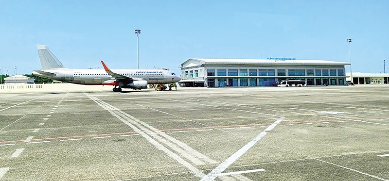 Cảng hàng không quốc tế Chu Lai được định hướng chia sẻ lưu lượng hành khách với sân bay Đà Nẵng. Ảnh: A.M