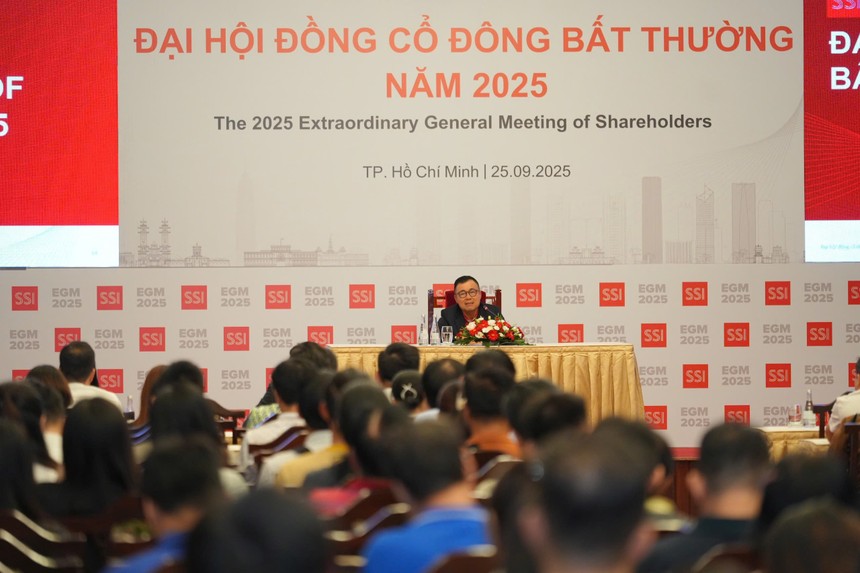 Đại hội đồng cổ đông bất thường SSI: 9 tháng hoàn thành 94% kế hoạch, thông qua tăng vốn lên gần 25.000 tỷ đồng