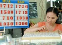 Giá vàng giảm, sức mua tại TP.HCM cũng đang giảm đáng kể.