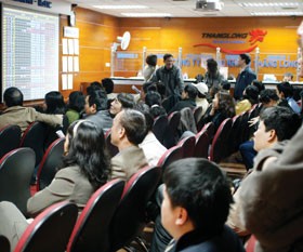 CTCK Thăng Long dẫn đầu thị phần môi giới năm 2009. Ảnh: Đức Thanh