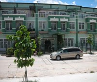 Khách hàng xem mua nhà trong dự án khu đô thị mới Mỹ Phước, Bình Dương.