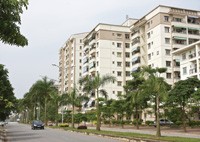 Một góc Khu đô thị Việt Hưng, Hà Nội.