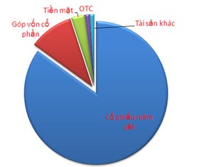 Cơ cấu danh mục đầu tư của Quỹ Vietnam Enterprise Investments Limited tính đến cuối tháng 4/2010 - Nguồn: Dragon Capital.