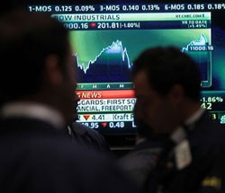 Phố Wall trượt điểm sau tuyên bố của FED - Ảnh: Getty