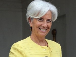 Bà Christine Lagarde là nữ Giám đốc đầu tiên của IMF. (Ảnh: AFP/TTXVN)