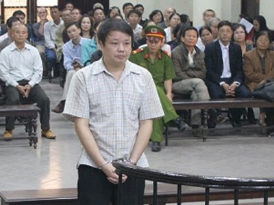 Bị cáo Lê Hồng Bàng trong phiên xử