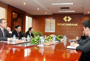 Một buổi làm việc giữa Techcombank với HSBC - đối tác đang nắm tỷ lệ sở hữu 20%