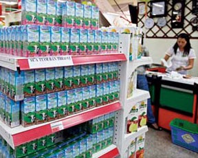 Tại Việt Nam, sản phẩm sữa nước của Vinamilk hiện chiếm 50% thị phần
