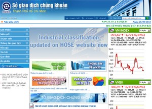 Ngày 6/10, website của HOSE sẽ bị gián đoạn