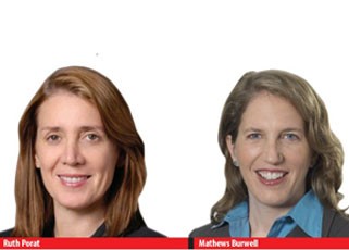 Ruth Porat và Mathews Burwell được kỳ vọng sẽ giúp xử lý mềm dẻo những vấn đề ngân sách của Mỹ hiện tại.