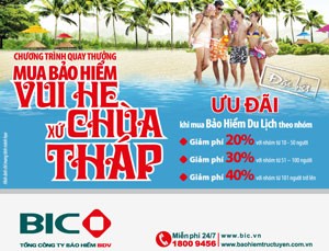 Mua bảo hiểm vui hè xứ Chùa Tháp